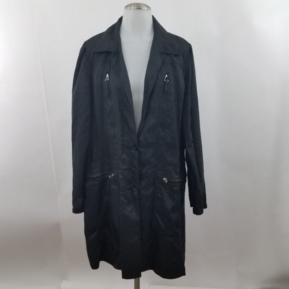 Johnny Was Women's Jacket Black Long Cottagecore‎